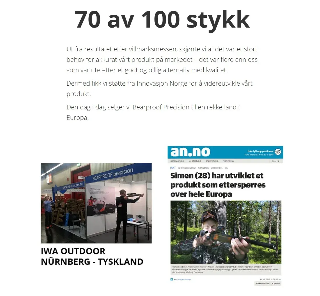 Resultatet fra messen, standen på messen i Tyskland og avisartikkelen